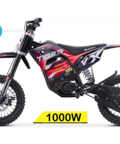 Tiger VX 1000W 36V LI-ION Electric Dirt Bike Kids Motorbike Big Wheels 12/12
