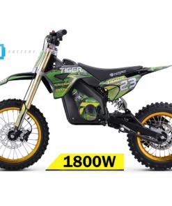 Tiger 1800W 48V LI-ION Electric Dirt Bike Kids Motorbike Big Wheels 14/12