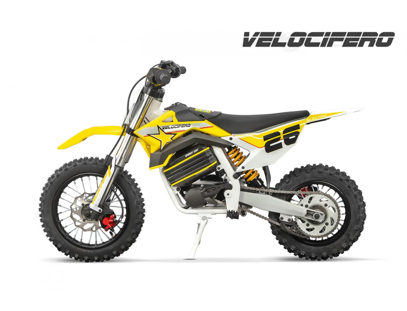 Velocifero 1000W 60V LI-ION Electric Dirt Bike Kids Motorbike Big Wheels 12/10