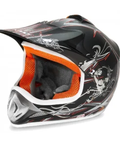 Kimo - motocross helmet for children and teenagers - Black