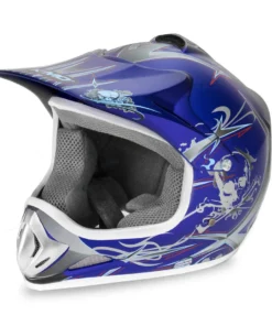 Kimo - motocross helmet for children and teenagers - Blue
